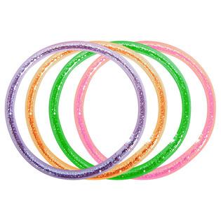 4個セット グリッター ラメ ブレスレット (12個入)