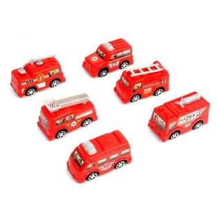 プルバック 消防車＆救急車車両（24個セット）
