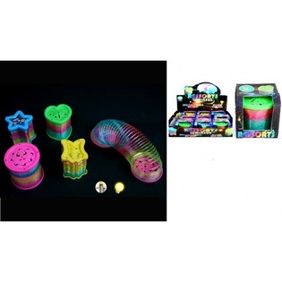 光る LED スリンキー ディスプレイ入り (12個入)