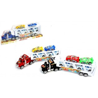 4台の車付き大型トラック ブリスターパック (6個入)