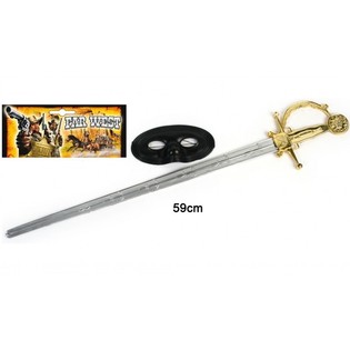ゾロのマスクと剣のセット - 59 cm (6個入り)