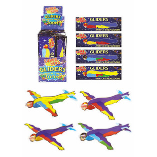FIGHTER GLIDERS ソフトグライダー &ndash; モデル：スーパーヒーロー ディスプレイセット (48個入)