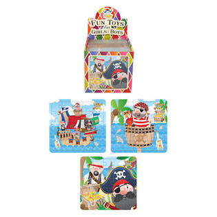 海賊のパズル 13 x 12 cm ディスプレイボックス入り (108個セット)