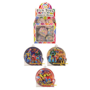 ミニピンボール スーパーヒーロー 景品用 ディスプレイボックス入り (108個入)
