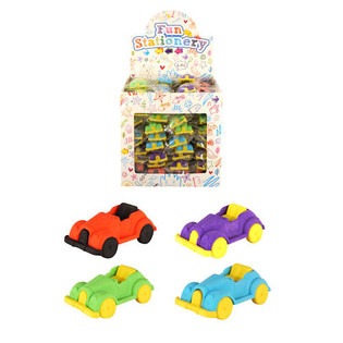 レトロカー消しゴム ディスプレイ付 (108個入り)