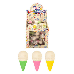 消しゴム モデル：アイスクリーム ディスプレイ付 (84個入)