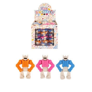 ジャンボ ロボット消しゴム ディスプレイボックス入り (60個入)