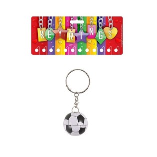 金属製 サッカーボール キーホルダー（12個入）