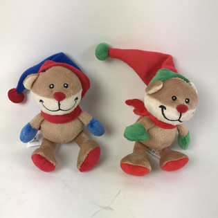 クリスマス帽子のぬいぐるみクマ (12個)