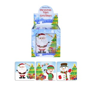 クリスマスパズル - 13 x 12 cm - ディスプレイ入り (108個)