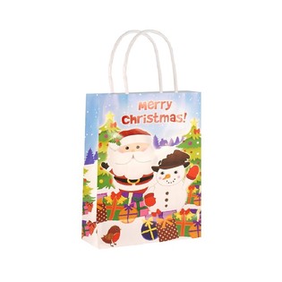 メリークリスマス ギフトバッグ 14x21x7 cm (24枚入)
