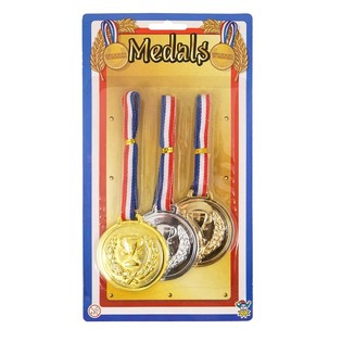 勝者メダル3個セット（金・銀・銅）カード付 6組