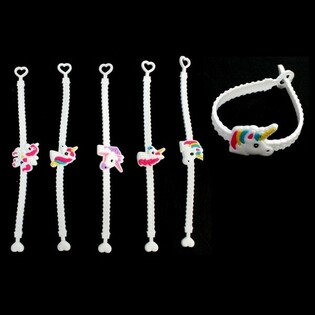 ユニコーン子供用シリコンブレスレット（12個入り）