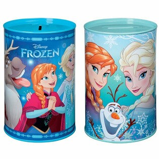 アナと雪の女王 金属製貯金箱 アソート、15 x 10 x 10 cm (20個入)