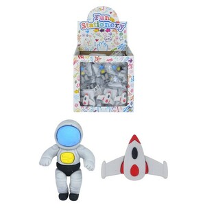 宇宙消しゴム モデル：スペース/アストロノート ディスプレイ入り (84個)