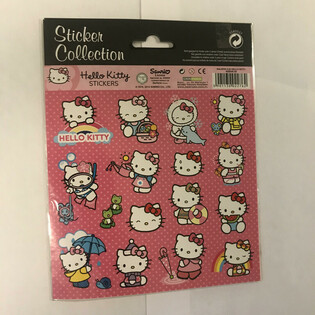 ハローキティ 大判ステッカーシート、20x16 cm (10枚入)