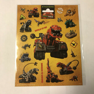 Dinotrux ステッカーシート（大）、20x16 cm (10枚)
