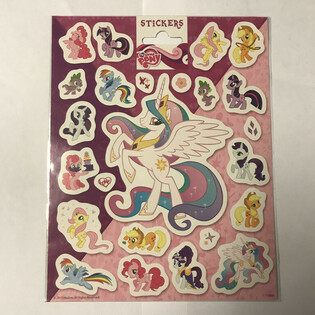 マイリトルポニー 特大ステッカーシート 20x16cm (10枚セット)