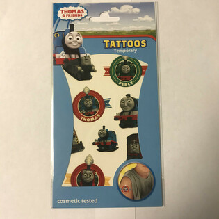 タトゥーシールセット：きかんしゃトーマス、20 x 10 cm (10枚入)