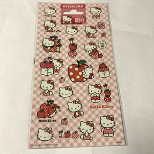 ステッカー：ハローキティ、サイズ 20 x 10 cm（10枚）