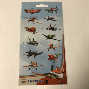 ディズニープレーン ステッカーシート、サイズ 20 x 10 cm（10枚セット）