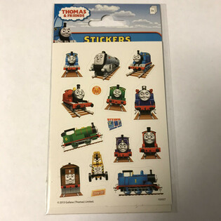 ステッカーシート：きかんしゃトーマス、16 x 9 cm（10枚入）