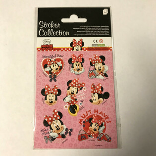 ディズニー ミニーマウス ステッカーシート - 16 x 9 cm (10セット)