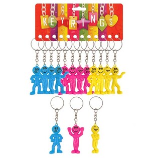 スマイリーマン キーホルダー (12個セット) | B2B 卸売