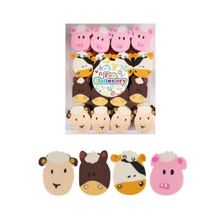 農場の動物 消しゴム (48個入り)