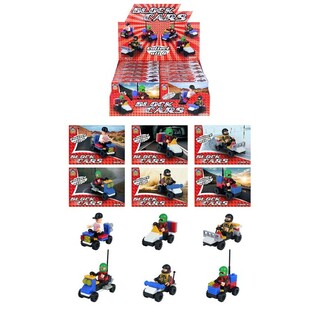 ブロックカー - 組み立てブロック車両ディスプレイ（12個入）