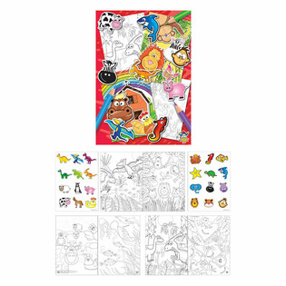 ステッカー付き塗り絵セット（48冊入）