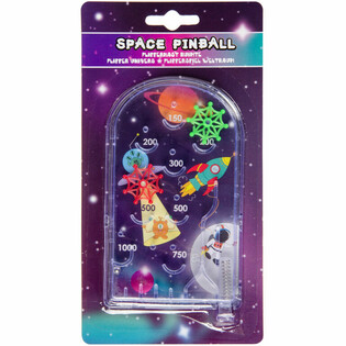 ピンボールゲーム 宇宙デザイン 台紙付き (12個入)