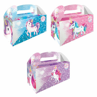メニューボックス &ndash; ユニコーン &ndash; 22.5 x 9.5 x 18 cm (12個)