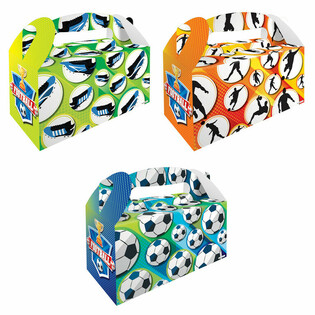 キッズメニュー ボックス サッカー &ndash; 22.5 x 9.5 x 18 cm (12個入)