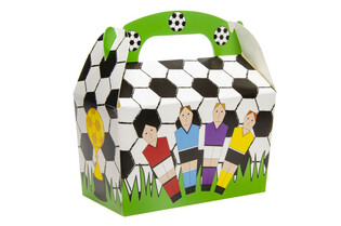 サッカーお菓子ボックス 12x12.5x6 cm (12個セット)