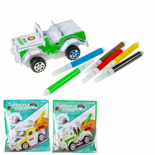 3Dパズル 組み立て＆色塗り マイカー (12個セット)