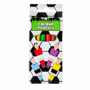 6色色鉛筆セット - サッカー選手 (48点入)