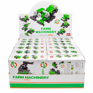 ブロック玩具 - 農業用作業車 (12個セット)