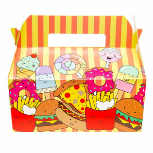 ファストフード メニューボックス - 22.5 x 12 x 9.5 cm (24個入り)