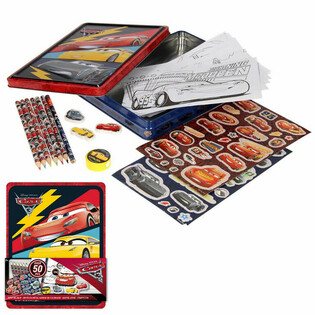 ディズニー カーズ 3D 文具・アートセット 缶入り (12個セット)