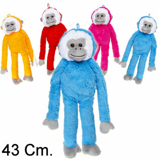 特大ぬいぐるみ サル 43cm - ミックスカラー（12個入）