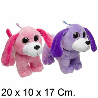 かわいいぬいぐるみの犬 - 20 cm - ミックスカラー（6個セット）