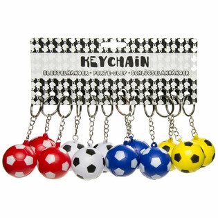 フォーム素材 サッカーボール キーホルダー - ミックスカラー（48個入）