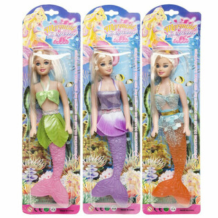 人魚の人形 カード付き (6個セット)
