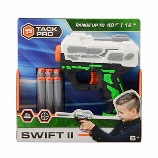 Tack Pro Swift II ダートガン 6本のソフトダート付き