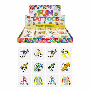 FUN TATTOO'S - サッカーディスプレイ (12枚入り48パック)