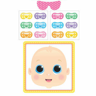 ベビーシャワーゲーム - Stick the Dummy (12個入り)