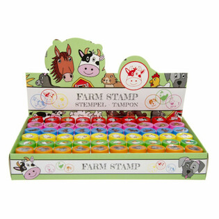 牧場の動物スタンプ ディスプレイセット (60個入)