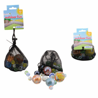 OUTDOOR FUN - ビー玉（袋入り）、500g (6個セット)