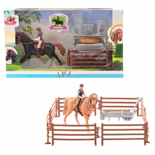 MY LOVELY HORSE - おもちゃの馬と屋舎セット - ギフトボックス入り (1個)